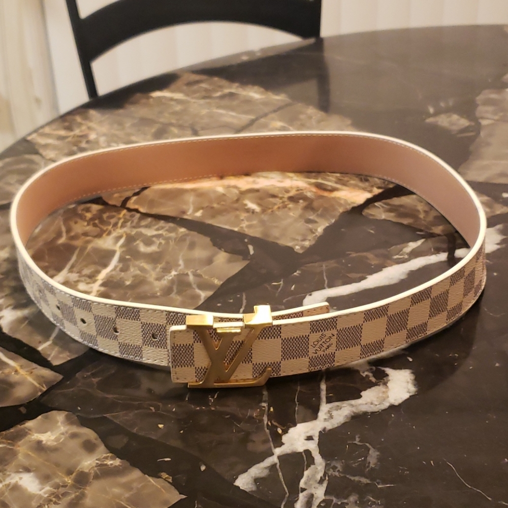 Louis Vuitton white belt
